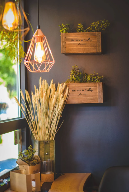 Wood Wall Art Planters